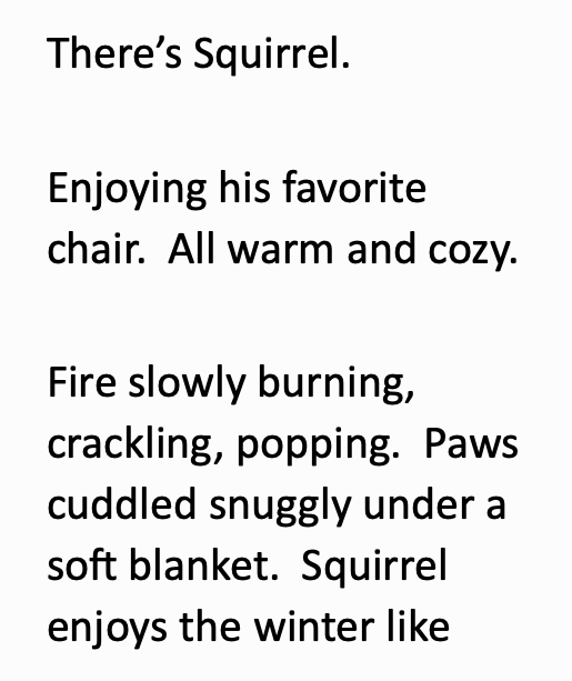 Squirrel's Wintery Surprise